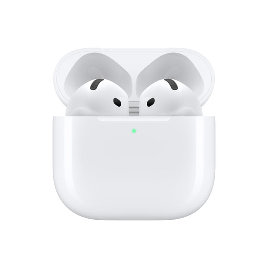 Apple AirPods 4 Wireless Earbuds, Bluetooth Headphones, Personalised Spatial Audio, Sweat and Water Resistant, USB-C Charging Case, H2 Chip, Up to 30 Hours of Battery Life, Effortless Setup for iPhone