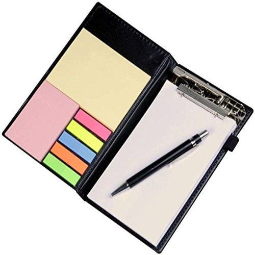 COI Note Pad/Memo Book with Sticky Notes & Clip Holder with Pen for Gifting