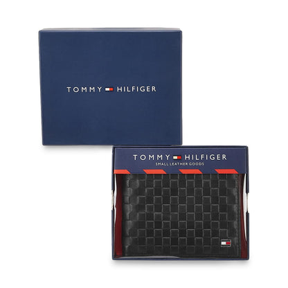 Tommy Hilfiger Castell Black Leather Men's Wallet