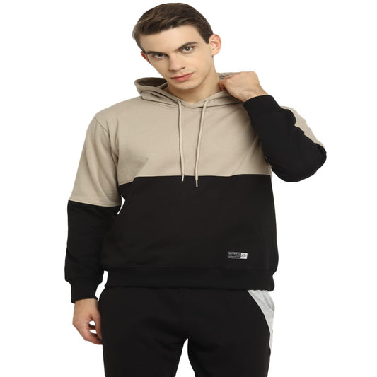 Alan Jones Clothing Men's Cotton Blend Hooded Neck Regular Fit Hooded Sweatshirt