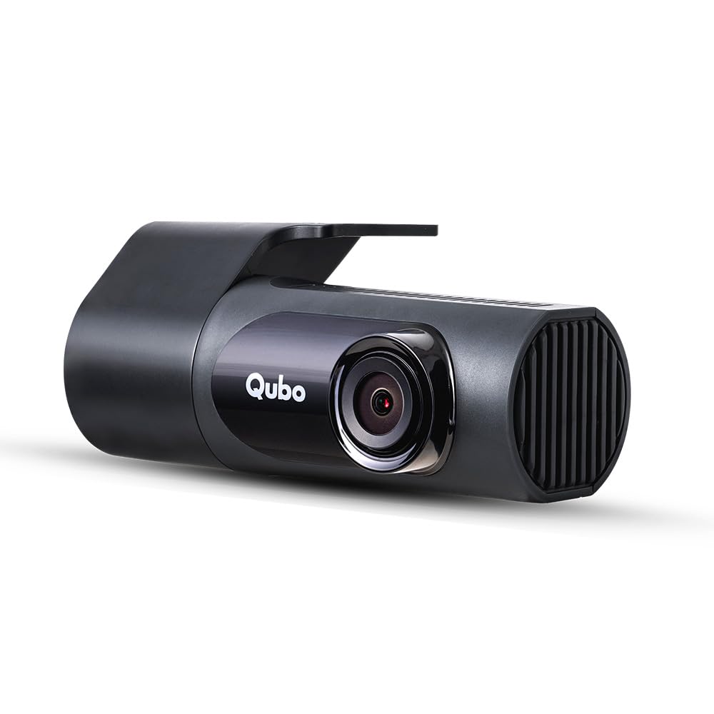 Qubo Car Dash Camera Pro X 3MP 1296p from Hero Group | Made in India | Super Capacitor| Wide Angle View | Emergency Recording | SD Card Upto 1TB Supported | Easy DIY Set Up | (Space Grey)