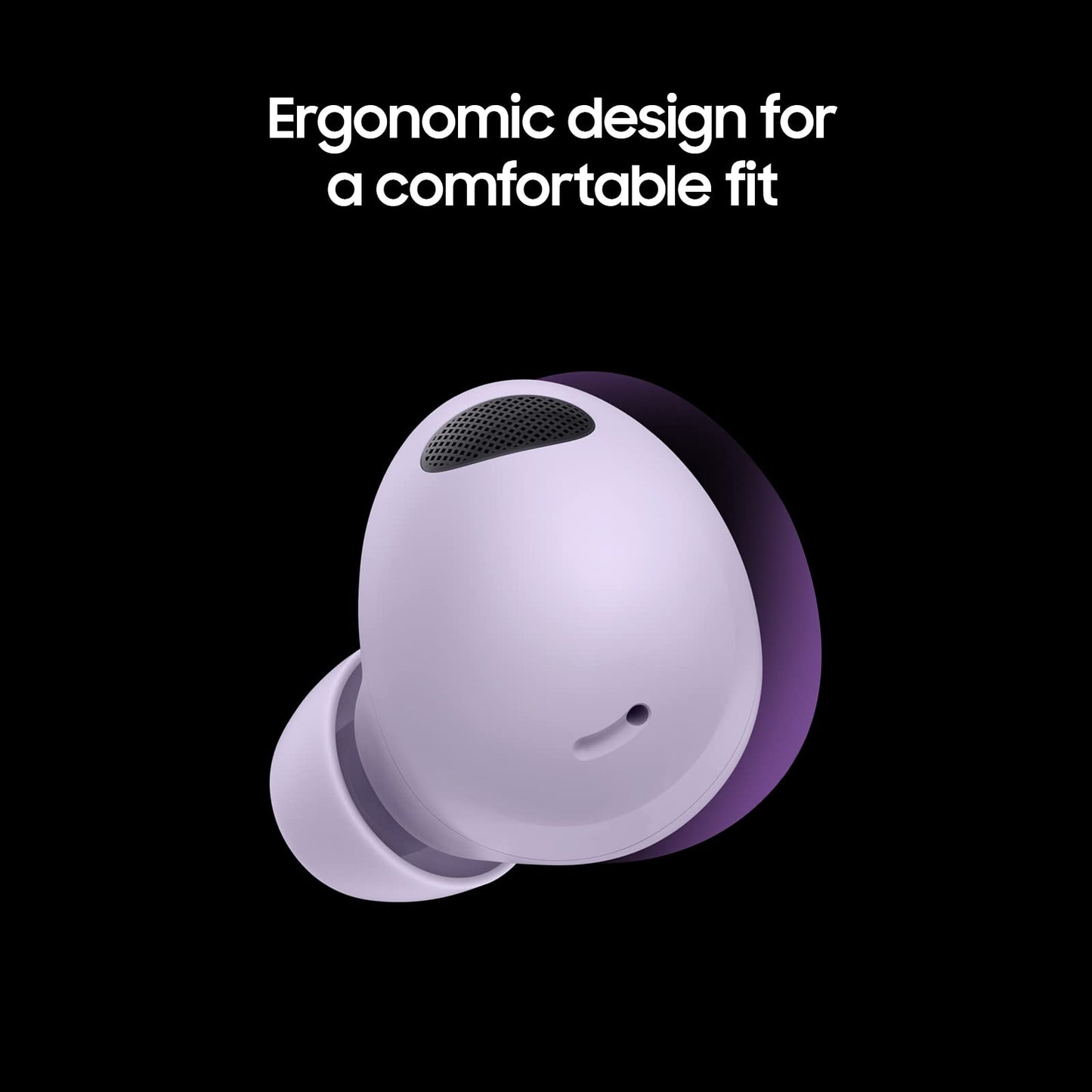 Samsung Galaxy Buds2 Pro, with Innovative AI features, Bluetooth Truly Wireless in Ear Earbuds with Noise Cancellation (Bora Purple)