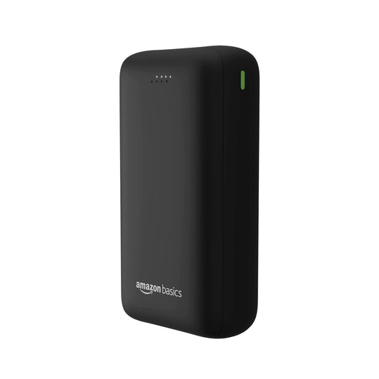 Amazon Basics 27000 mAh 65W Ultra Fast Charging Power Bank | Type C Power Delivery (Input & Output) | Quick Charge | Two-Way Fast Charging(Black)