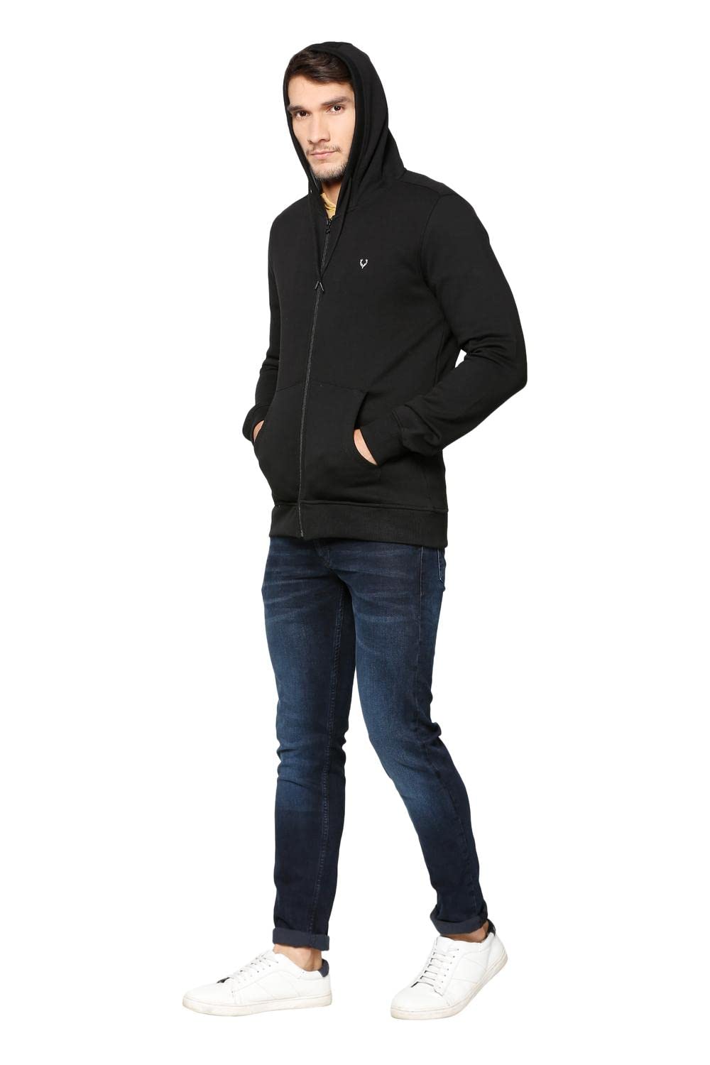 Allen Solly Men's Cotton Regular Hooded Neck Sweatshirt