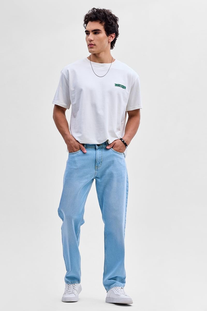 Snitch Light Plain Relaxed Fit Jeans