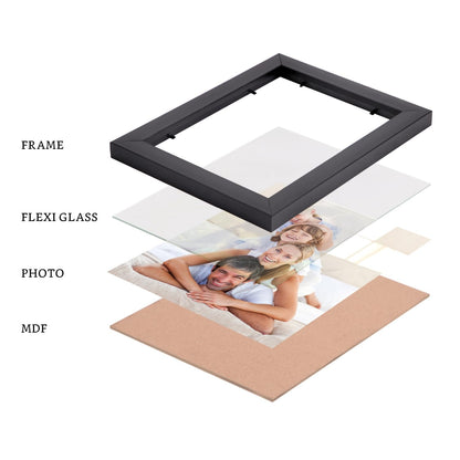 amazon basics Synthetic Photo Frames | Quotes Wall Hanging Frames for Bedroom, Home, Office | Work Smart