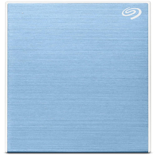 Seagate One Touch 2TB External HDD with Password Protection Light Blue, for Windows and Mac, with 3 Yr Data Recovery Services, and 6 Months Mylio Create Plan and Dropbox Backup Plan (STKY2000402)