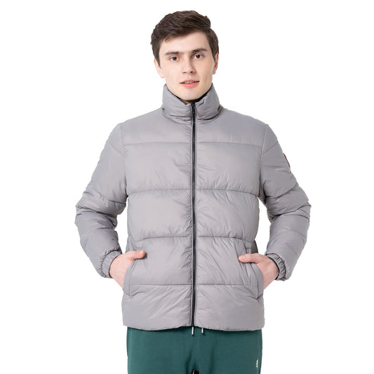 Red Tape Men's Slate Grey Solid Padded Jacket