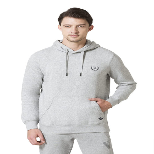 Van Heusen Men Sport Media Pocket Cotton Blend Regular Fit Hoodie - All Weather, Ultra Soft