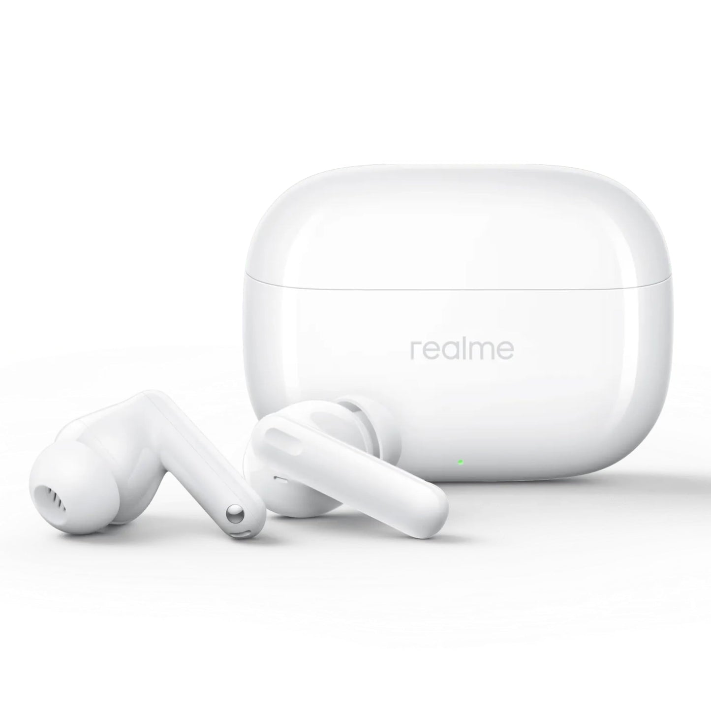 realme Buds T310 Truly Wireless in-Ear Earbuds with 46dB Hybrid ANC, 360° Spatial Audio, 12.4mm Dynamic Bass Driver, Upto 40Hrs Battery and Fast Charging (Agile White)