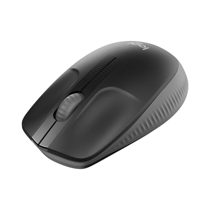 Logitech M190 Wireless Mouse , Full Size Ambidextrous Curve Design, 18-Month Battery with Power Saving Mode, USB Receiver, Precise Cursor Control + Scrolling, Wide Scroll Wheel, Scooped Buttons -Black