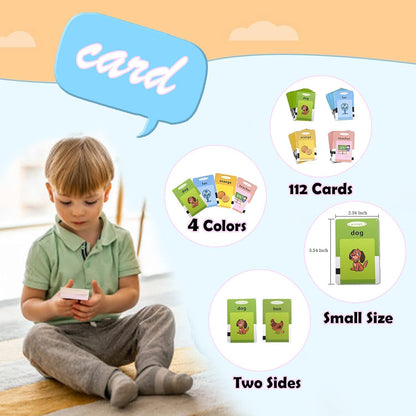 Storio Toys Rechargeable Educational Learning Talking Flash Cards for 2 Year Old Kids Boys Girls Baby Montessori Toys