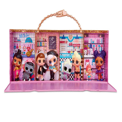 L*O*L. Surprise! Mini Shops Playset - 3-in-1 Kids Toy, Display Case & Carry Case, Includes Exclusive Doll, Holds 55+ Dolls & Accessories, Encourages Creative & Imaginative Play - For Girls Ages 4 Plus