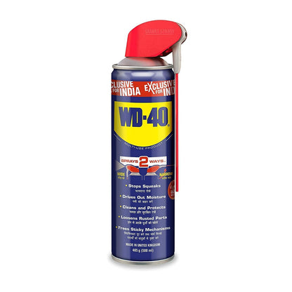 WD-40 Smart Straw 500ml | Multipurpose Spray to Clean Rust, Limescale, Jams, Stains, Hinges, Chains and Surfaces | All Purpose Cleaner for Home Improvement, Loosen Stuck & Rusted Parts | From Pidilite