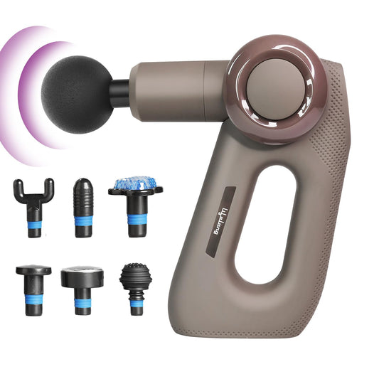 Lifelong Massage Gun Machine With Hot&Cold Massage Heads-Full Body Percussion Gun Massager For Deep Tissue Muscle Massage-Rechargeable Massager Gun For Pain Relief Of Back,Neck,Shoulder,Hand Foot&Leg