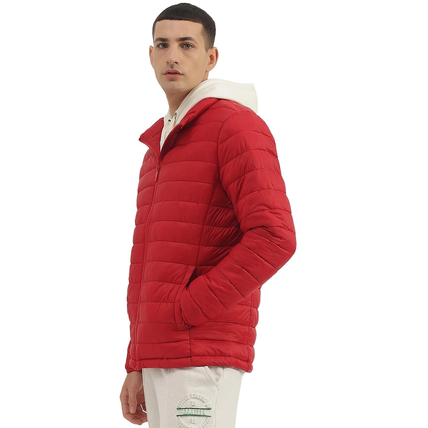 UNITED COLORS OF BENETTON Regular Fit High Neck Solid Puffer Jacket