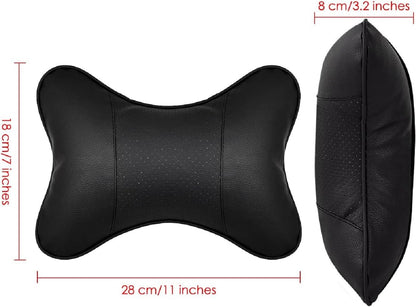 Dimensions of DETACHI Faux Leather Car Neck Rest Pillow