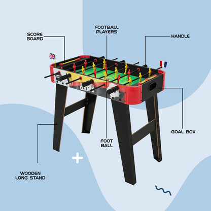 Amazon Brand - Jam & Honey Foosball Table - Big | Indoor Soccer Game for Boys & Girls | Perfect for Home, Resorts, Hotels, Schools | 6 Rows with 6 Handles, 18 Players