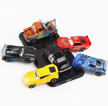 Galaxy Hi-Tech Mini Metal Die Cast Car Set Of-6 Toy Vehicle Play Set Free Wheel High Speed Unbreakable For Kids,Small Racing Car For Exciting Playtime Adventures,Movie Vehicle Car For Kids,Multicolor