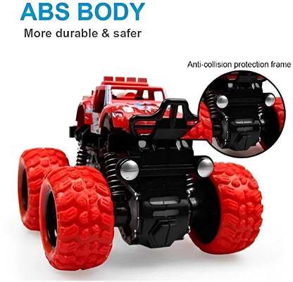 GRAPHENE Friction Powered Monster Truck Toy, Push & Go 4WD Off-Road Car for Kids, Amazing Stunts, All-Terrain Grip, Vibrant Colors, for Boys & Girls, Birthday, Christmas, Fun Play