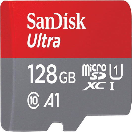 SanDisk Ultra 128GB microSDXC UHS-I, 140MB/s R, Memory Card, 10 Y Warranty, for Smartphones