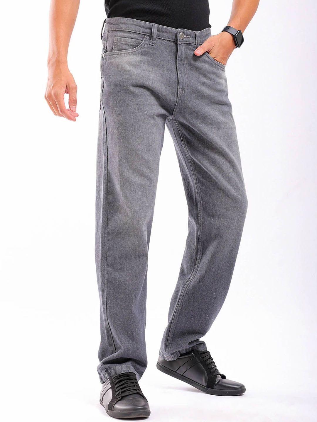 The Indian Garage Co Men's Straight Fit Jeans