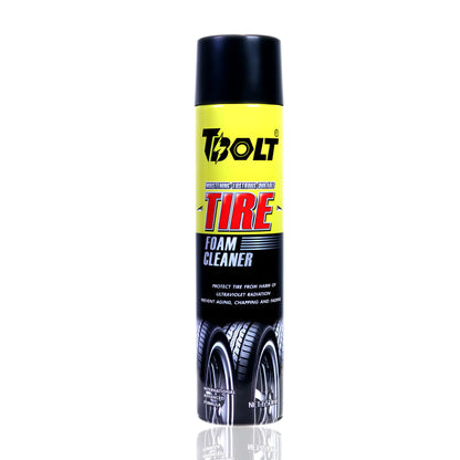 Q4 EVER Tbolt Tire Foam Cleaner | All-in-One Tire & Wheel Cleaning Solution | Quick & Easy Foam Spray for Long-lasting Tire Shine | 650 ml, Pack of 1