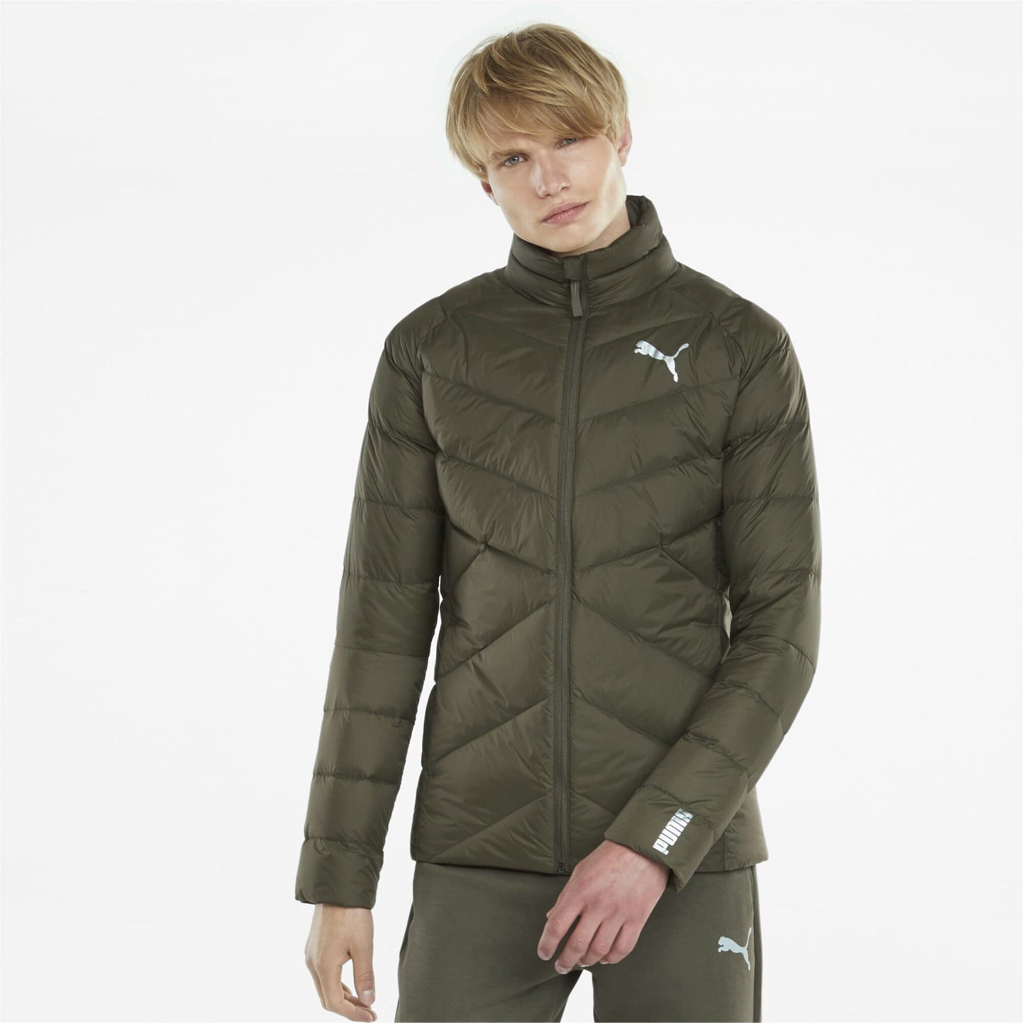 Puma Men's Standard Length Polyester PWRWarm packLITE 600 Down Jacket