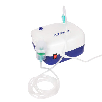 Control D Blue & White Compressor Complete Kit Nebulizer with Child and Adult Masks