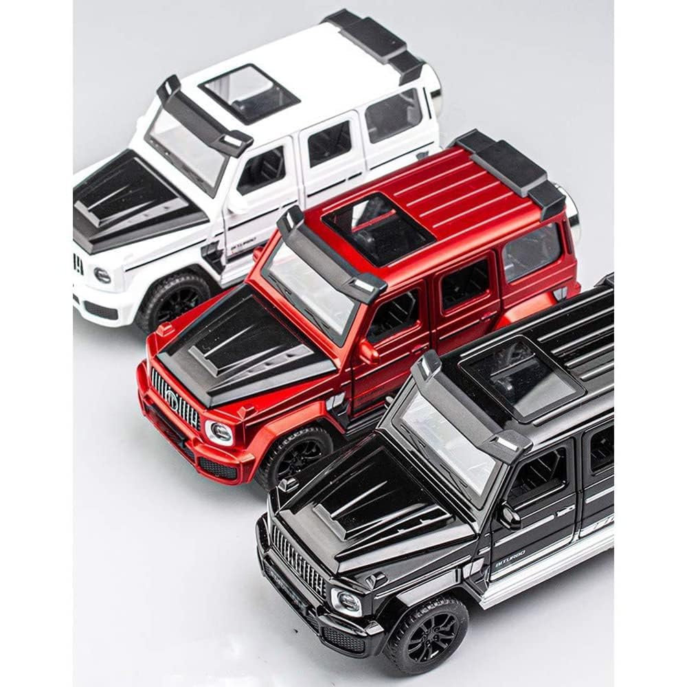 TOYSIKART Boys Car Game 1 32 Brabus 700 Model Car Sports Car Exclusive Alloy Metal Pull Back Die-Cast Car Diecast Metal Pullback Toy Car with Openable Doors & Light Music Toys for Kids - Red