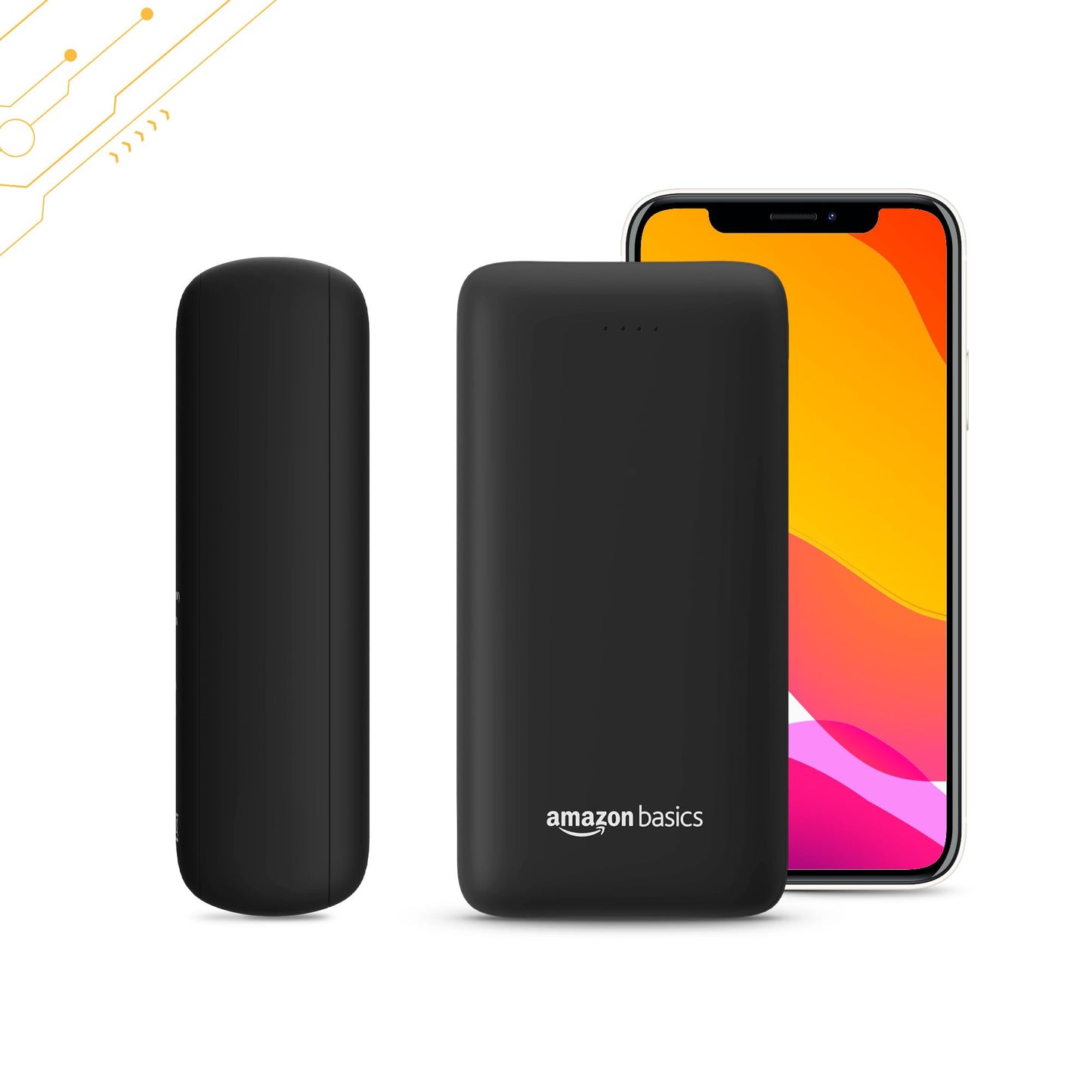 Amazon Basics 27000 mAh 65W Ultra Fast Charging Power Bank | Type C Power Delivery (Input & Output) | Quick Charge | Two-Way Fast Charging(Black)