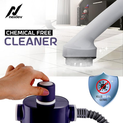 Nexlev Steam Cleaner|Multi-Purpose Steam Cleaning | Kitchen Cleaner | Car Interior Cleaner | Upholstery Steamer With Safety Lock | To Remove Grease & more | 1000W, 300ML Water Tank & Accessories SC-01