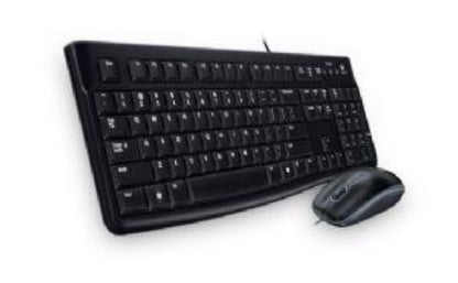 Logitech K120 Wired Keyboard for Windows, USB Plug-and-Play, Full-Size, Spill-Resistant, Curved Space Bar, Compatible with PC, Laptop