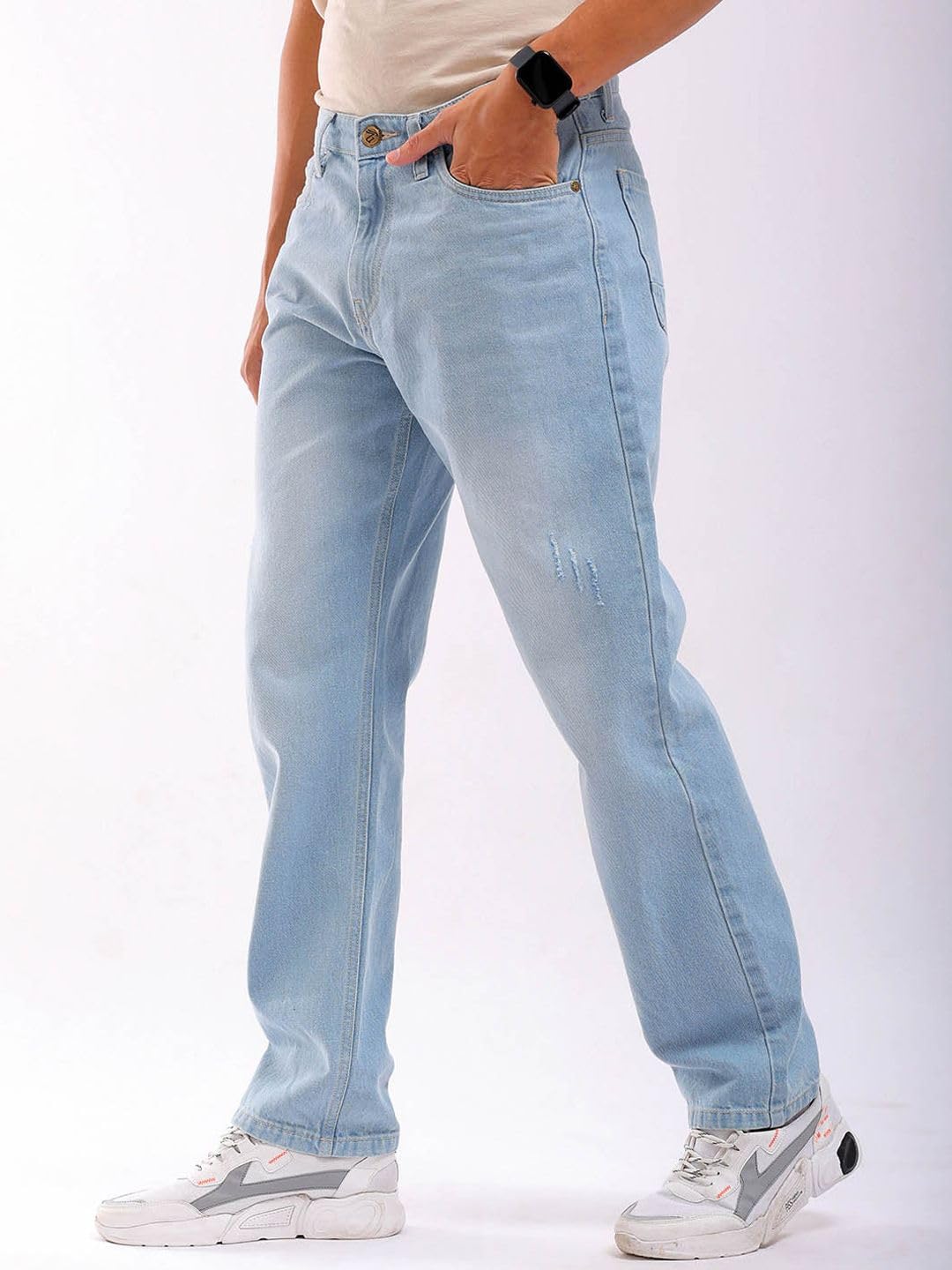 The Indian Garage Co Men's Straight Fit Jeans