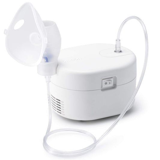 Omron Ultra Compact & Low Noise Compressor Nebulizer NEC-106 For Child & Adult White