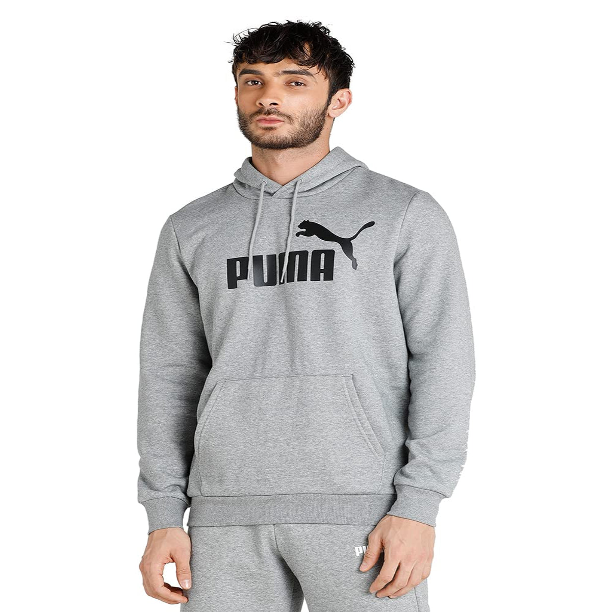 Puma Men's Cotton Hooded and Crew Neck Regular Fit Hoodie