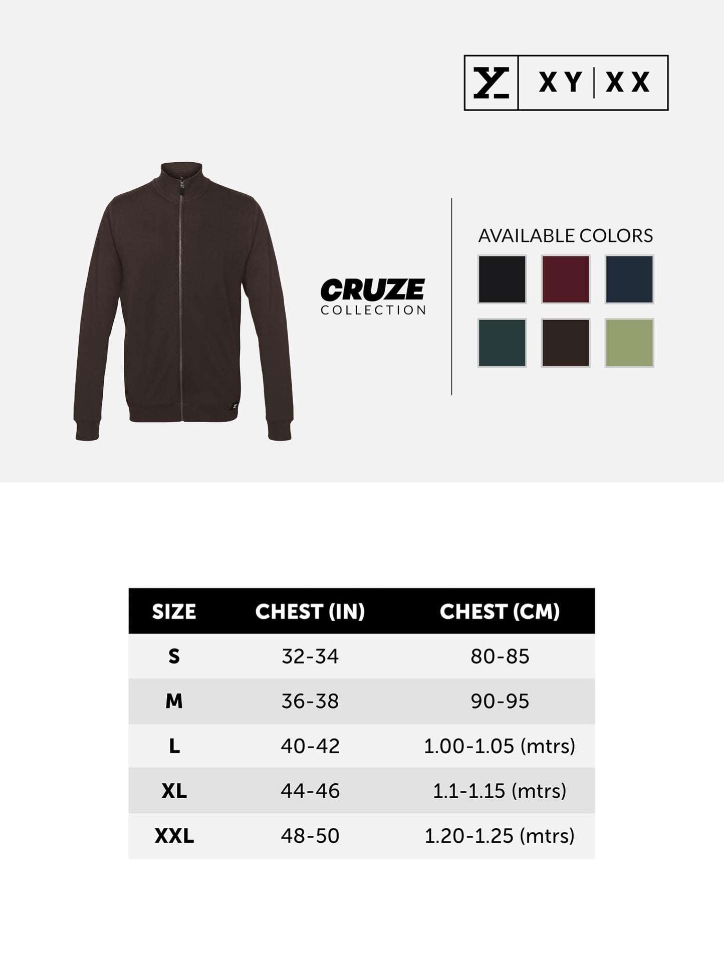 XYXX Cruze French Terry Cotton Zip-Up Jacket