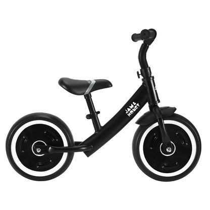 Amazon Brand - Jam & Honey Kids Lightweight Pedal Free Balance Cycle | Safe, Durable, and Made in India | Suitable for Girls and Boys 2-4 Years | BIS Certified (Black)