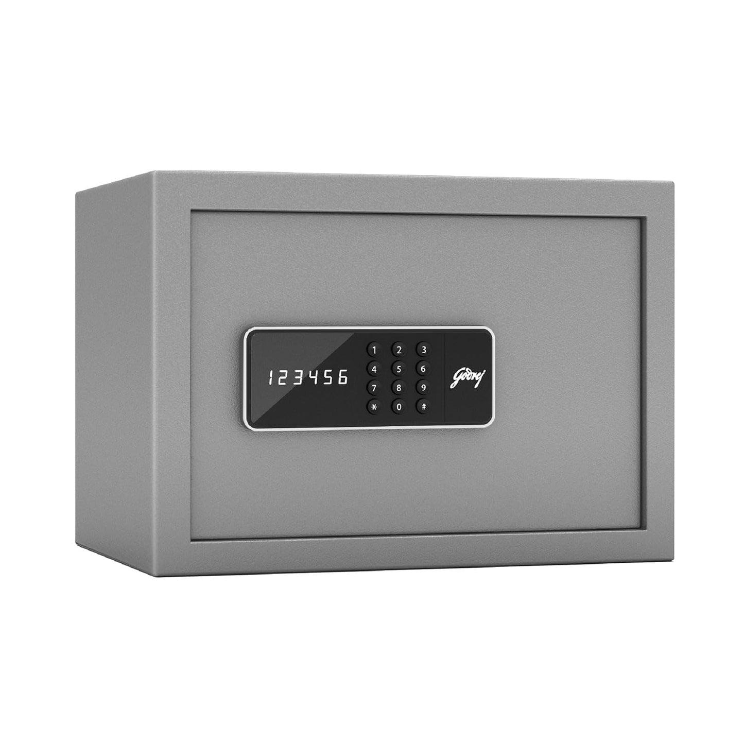 Godrej Security Solutions Forte Pro 15 Litres Digital Electronic Safe Locker for Home & Office with Motorized Locking Mechanism (Light Grey)