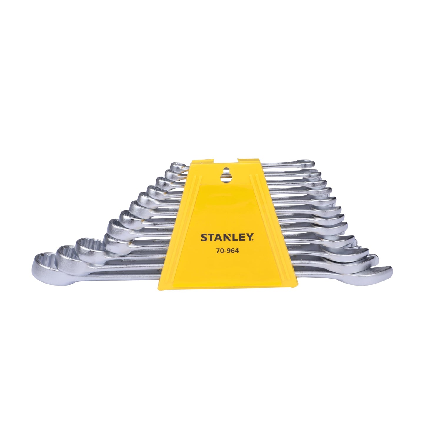 STANLEY 70-964E 12-piece Chrome Vanadium Steel Combination Spanner Set with Maxi-Drive System, Anti-Slip & Anti-Corrosion properties, GREY