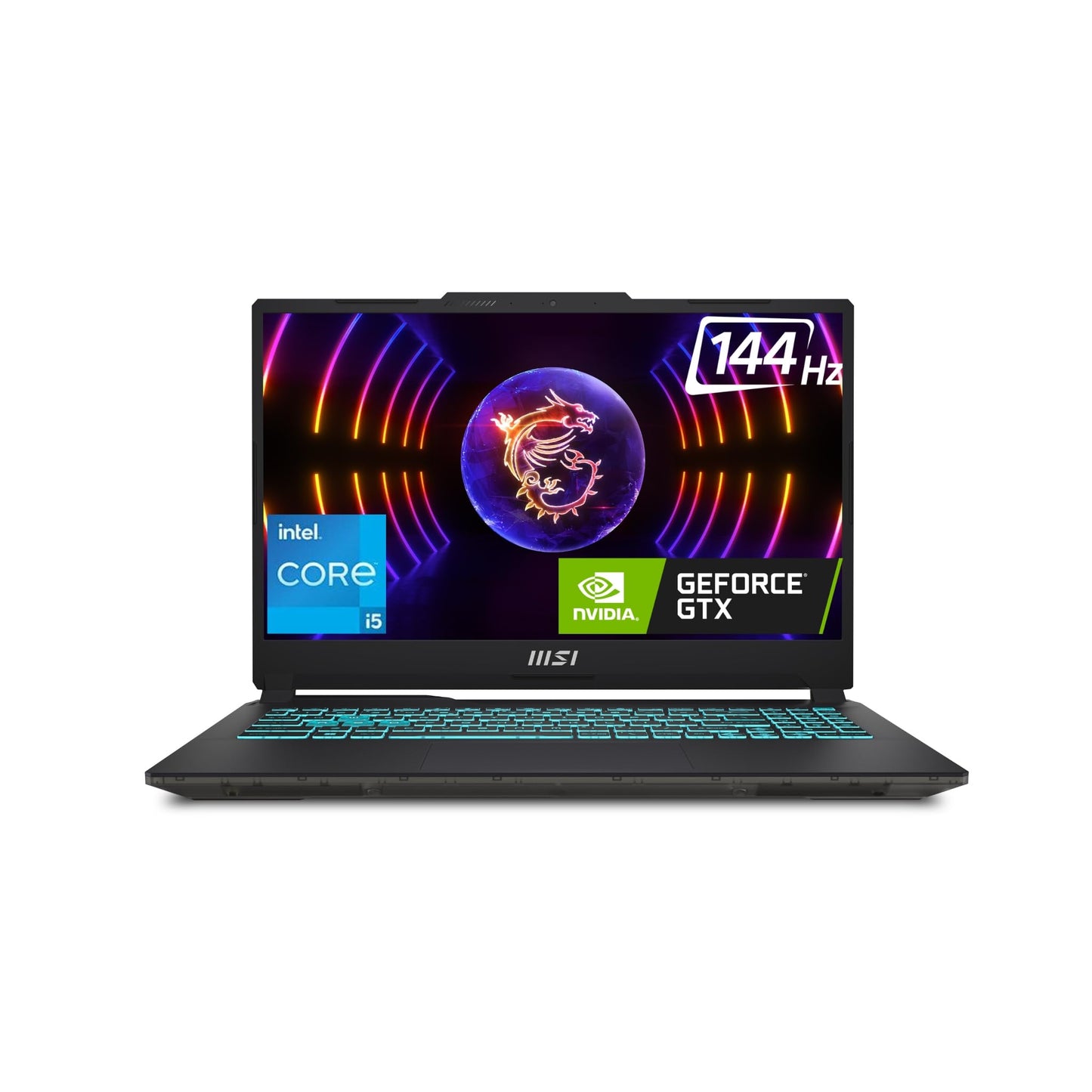 MSI Cyborg 15, Intel 12th Gen. i7-12650H, 40CM FHD 144Hz Gaming Laptop (16GB/512GB NVMe SSD/Windows 11 Home/Nvidia GeForce RTX4050, 6GB GDDR6/Translucent Black/1.98Kg), A12VE-070IN