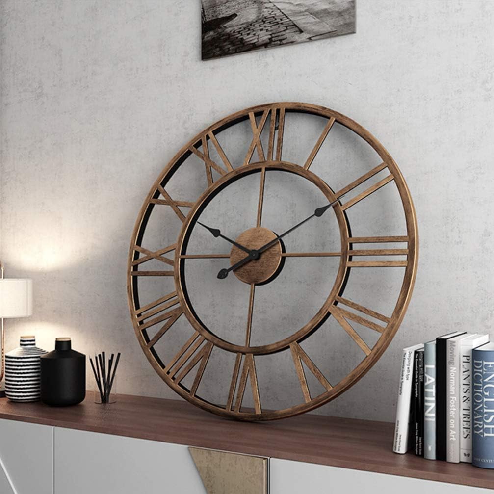 Craft2lance Wall Clock Decor Art Sculpture for Home Office Living Room Bedroom Restaurant Cafe' (18 Inches/ 45 Cms)