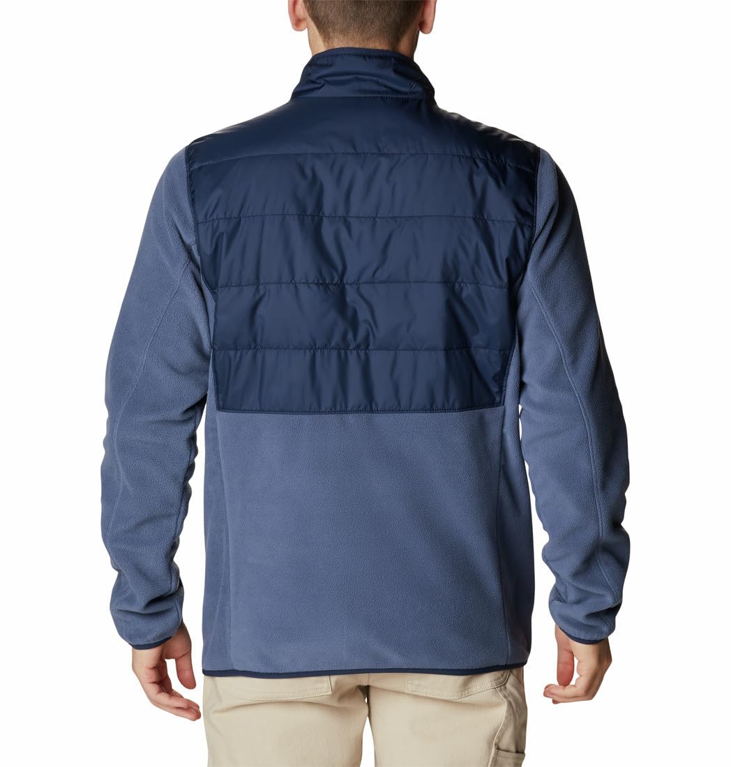 Columbia Mens Basin Butte Full Zip Fleece Jacket, Dark Mountain