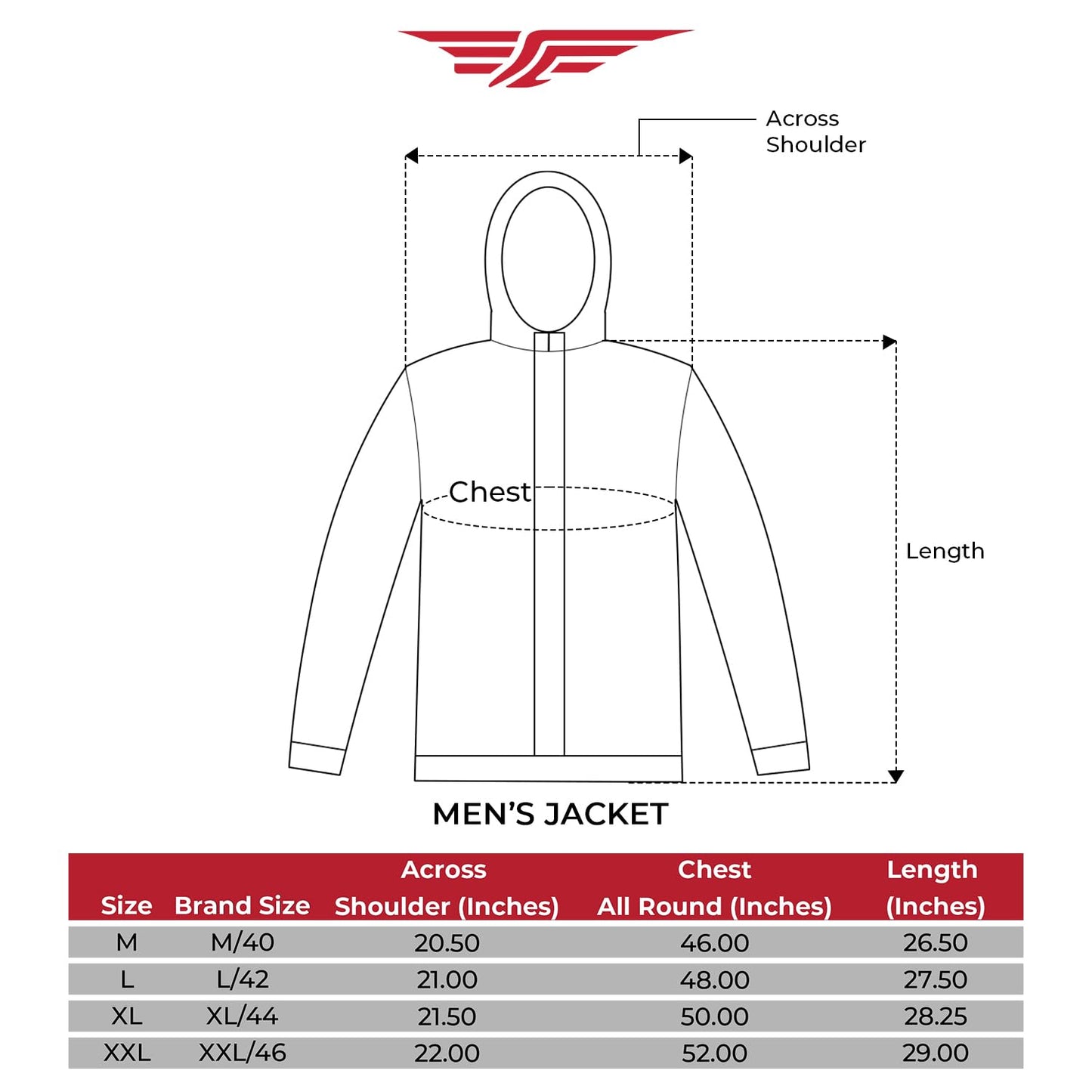 Red Tape Solid Hooded Jacket for Men | Non - Padded & Enhanced Comfort