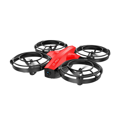 IZI PRO Nano Drone 720P HD Camera 2 Batteries with Battle Mode, One-Key Start, Altitude Hold | 360° Flip, Gesture Control, 10 Minutes Fly Time, Portable Mini RC Drone for Kids & Beginners (Red)