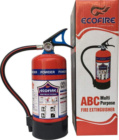 Eco Fire Abc Powder Type 6 Kg Fire Extinguisher (Red and Black)