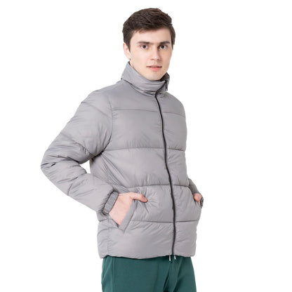 Red Tape Men's Slate Grey Solid Padded Jacket