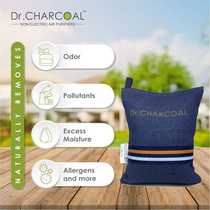 Dr. CHARCOAL Activated Carbon Air Purifier Bags helps in removing odor, pollutants, excess moisture and more