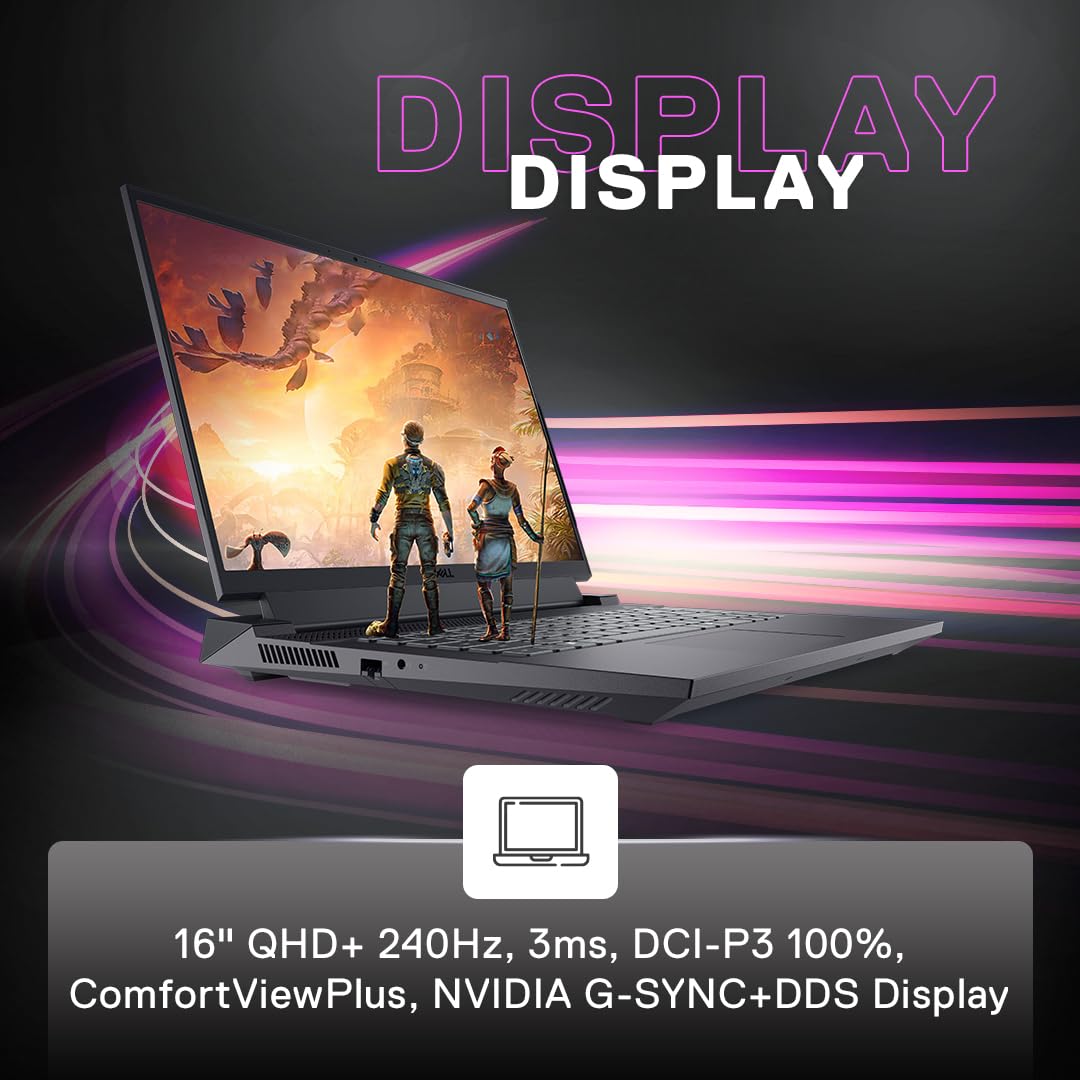 Dell Gaming G15-7630 features 16-inch QHD+ 240Hz display