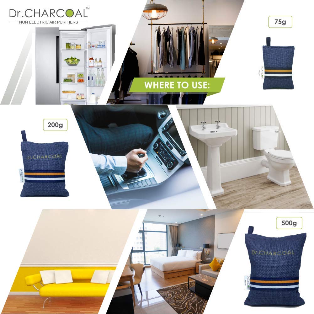 Places where you can keep Dr. CHARCOAL Activated Carbon Air Purifier Bags